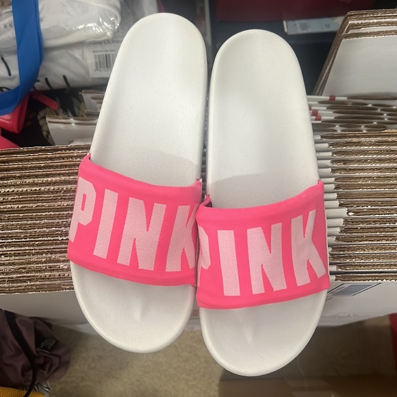 Victoria Secret Pink Seamless (Hot Pink ) Slides - Picture 11 of 14